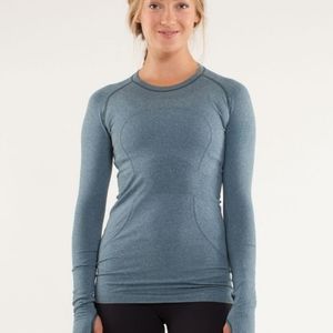Lululemon Run Swiftly Longsleeve Top 4 Blue Green